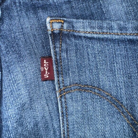 Women’s Levi's High Rise Skinny Slim Stretch Blue Jeans W28 L32 US Size - Picture 5 of 8